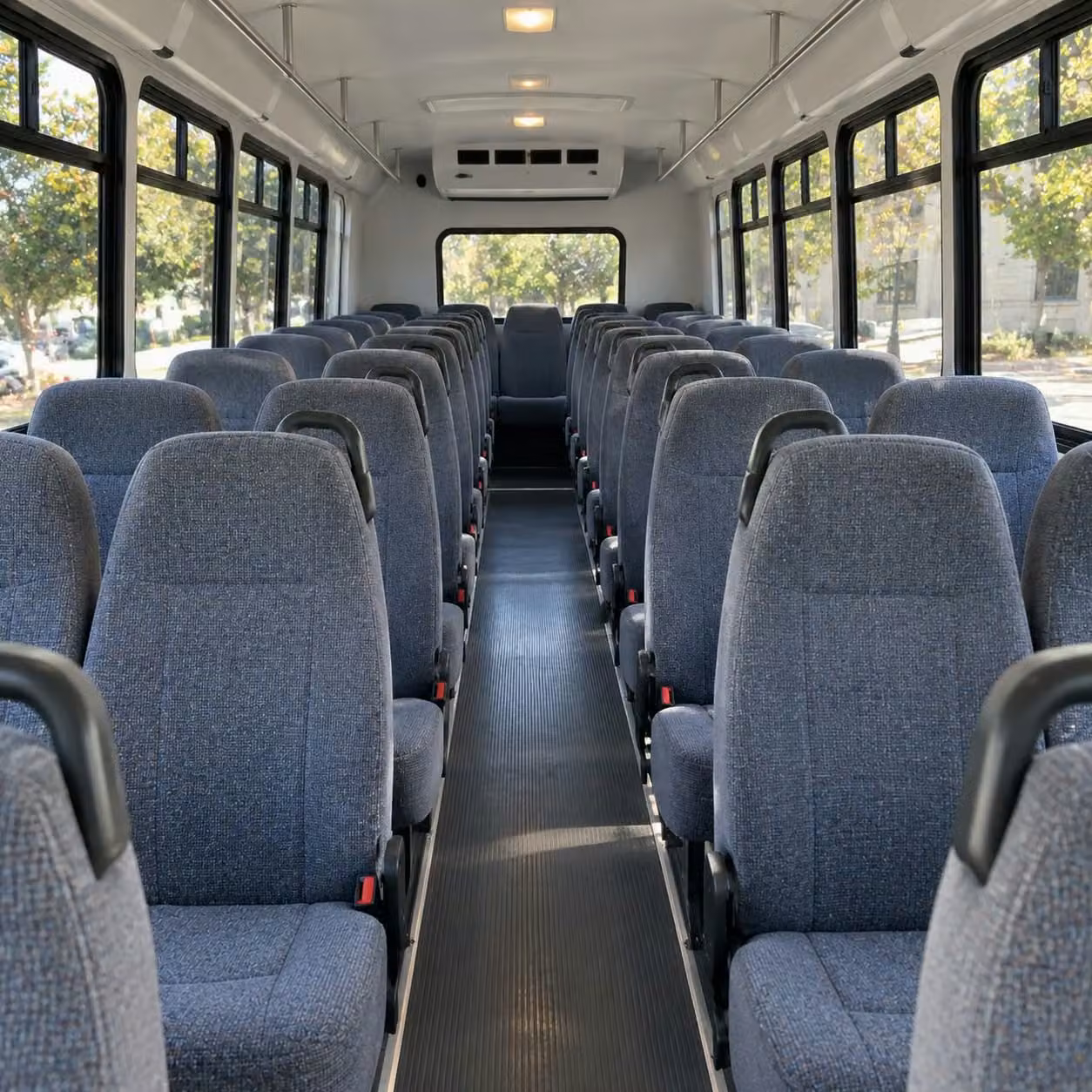 28 passenger minibus interior