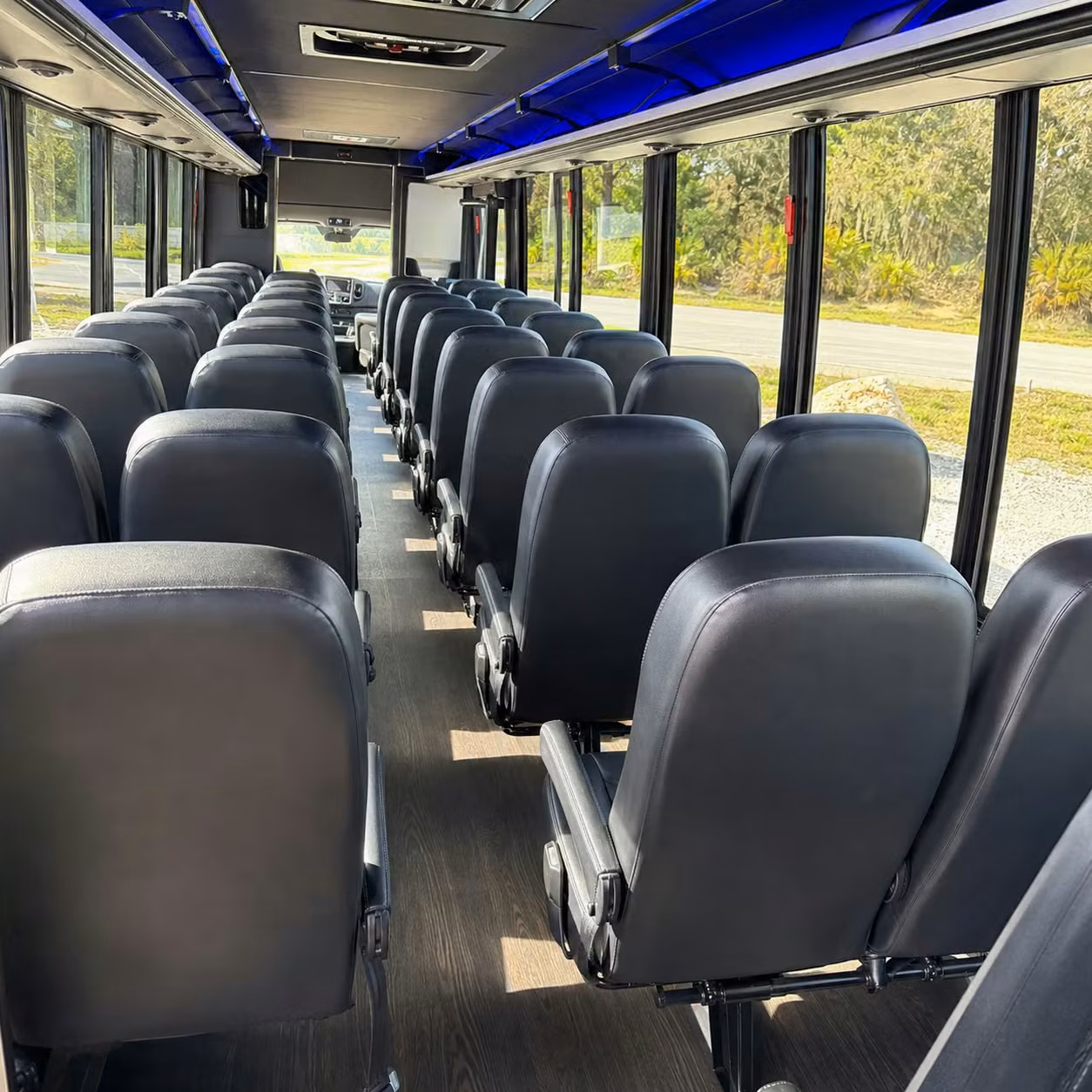 30 passenger minibus inside
